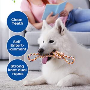 REFEVENO Aggressive Chew Rope Toys, Durable Dog Chew Toys,Chewy Rope Toys for Medium Large Dogs, Tooth Cleaning Chewy Toys, Boring Dog Drag Toys and Tooth Grinding Dogs