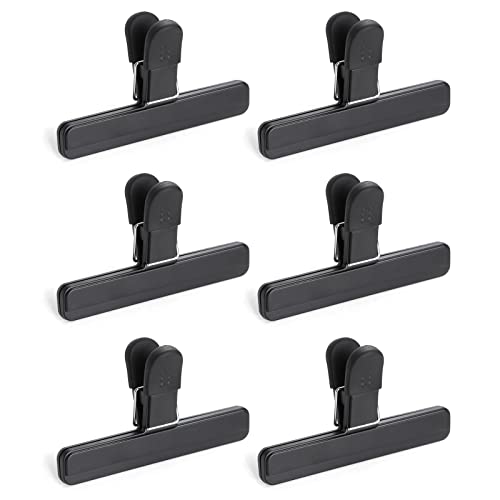 6 Pack Large Chip Bag Clips - Bag Clips for Food Storage Plastic Heavy Seal Grip