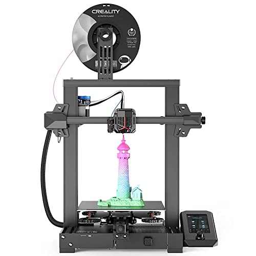 Creality Ender 3 V2 Neo 3D Printers with CR Touch Auto Leveling PC Steel Printing Platform Metal Bowden Extruder Model Preview Function 3D Printer 95% Pre-Install for Beginners 8.66*8.66*9.84 inch