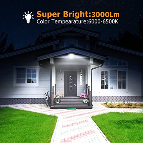 Led High Bay Light 30w 3000 Lm 6500k Cold White FloodLight IP65 Waterproof Commercial Bay Lighting for Lawn Playground Barn Workshop Basement Attic Warehouse (Color : 30W, Size : 6 Pack)