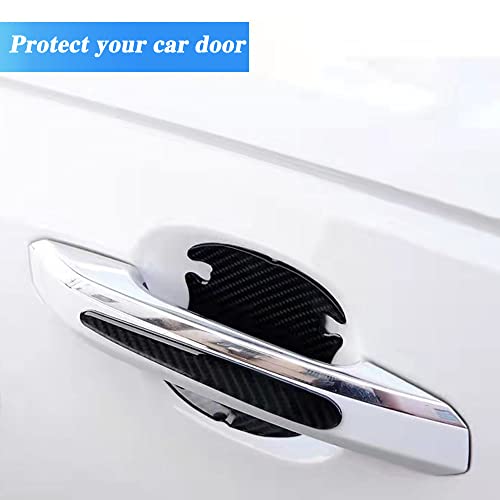 FQMY Car Door Handle Protector, Car Door Handle Scratch Protector Accessories, Universal Car Door Handle Cup Protector, Waterproof Anti-Scratch Car Paint Protective Films(14 Pieces) (Black)