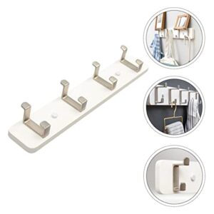 Cabilock Hat Hanger 1 Set Towel Bedroom Hanging Hangers Hat Khaki for Use Rack Duty White Wall Hanger Bathroom Heavy Key Kitchen Self Coat Wooden Hook Clothes Dorm Hooks Mounted Ceiling Ceiling Hook