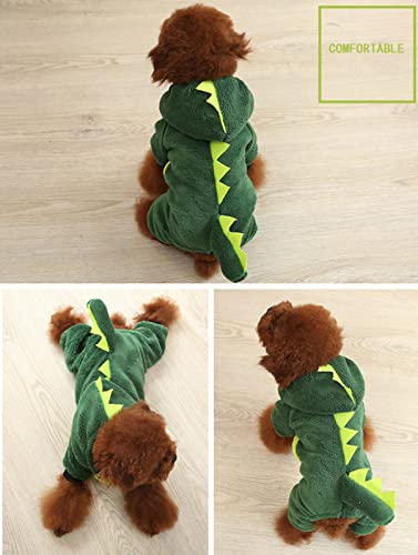 Miencok Dog Costumes, Pet Halloween Cosplay Hoodies, Adorable Antelope Costume,Fall Winter Warm Fleece Sweater Puppy Clothes for Small Medium Dogs Boy Girl, Xsmall