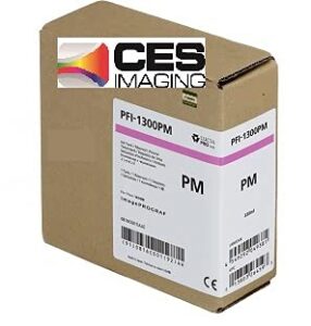 ces imaging replacement canon pfi-1300pm photo magenta 330ml ink tank in retail package