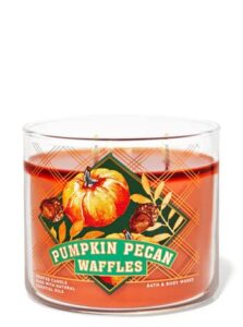 bath body works pumpkin pecan waffles 3-wick candle