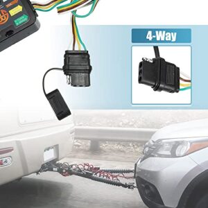 X AUTOHAUX 1 Set 118269 Vehicle Side 4-Pin 4 Way Trailer Wiring Harness Trailer Converter for Kia Sorento 2011-2020