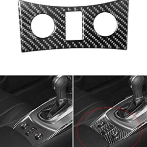 for Infiniti G37 Sedan 2010-2013 Carbon Fiber Black Stickers Car Interior Decorative Accessories (with Heated seat)