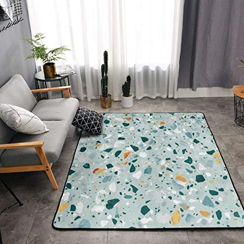 Large Area Rug Native American Style Non-Slip Floor Doormat Carpet Printing Rug for Living Room Bedroom Bathroom Farmhouse 5 x 6Ft