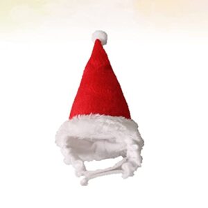 Balacoo Hats Dragon Holiday Hamster Year New Costume Santa Bearded Merry Plush Caps Grooming Winter Xmas Outfits Christmas Hair Cap Red Squirrel Chinchilla Hat Hedgehog Guinea-Pig