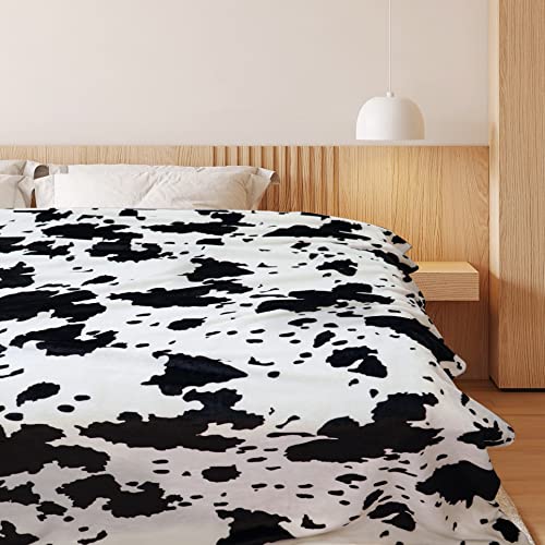 Cow Blanket, Two-Sided Print Soft Warm Lightweight Plush Gift Throws Cow Print Throw Blanket for Baby,Cow Print Blanket Baby for Sofa Bed Office in All Seasons 40" x 60"