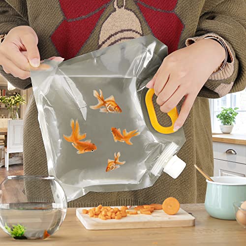 1.5L Grain Moisture-proof Sealed Bag, 10 Pcs Reusable Transparent Grain Storage Suction Bagswith Funnel, Resealable Airtight Smell Proof Packaging Baggies for Multipurpose Food Storage