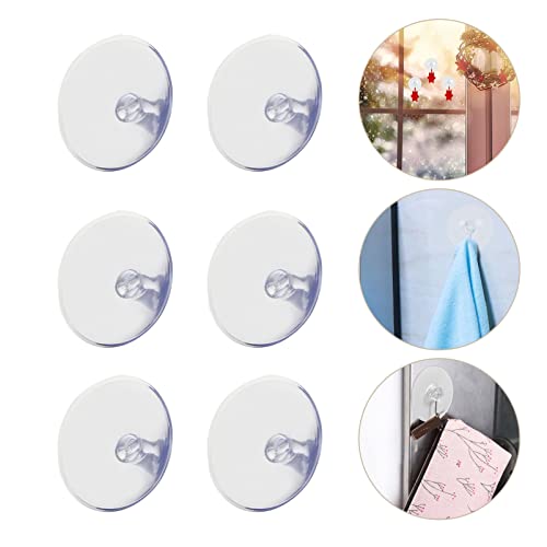 Cabilock 50Pcs 30mm Clear Powerful Suction Cup Sucker Pads Without Hooks PVC Reusable Sucker Pads Wall Hanger