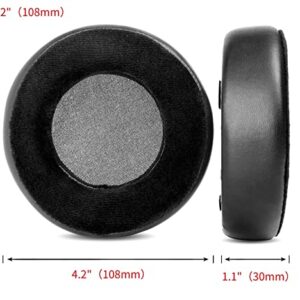 VEKEFF Velour Replacement Earpads Compatible with Hifiman SUNDARA HE400 HE400SE 400I 400S HE560 560I HE500 Headphones (Hybrid)