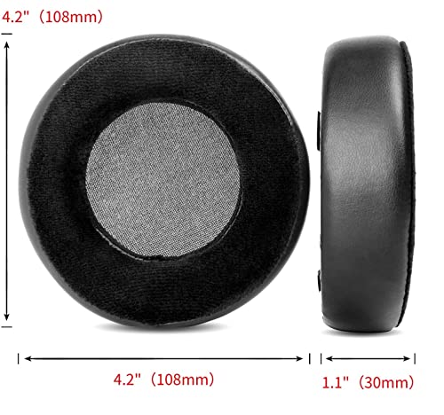 VEKEFF Velour Replacement Earpads Compatible with Hifiman SUNDARA HE400 HE400SE 400I 400S HE560 560I HE500 Headphones (Hybrid)