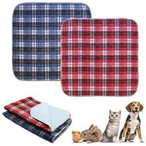 quearn washable pee pads for small animal,waterproof reusable puppy potty training pads, anti slip whelping pads super absorbent cage liners for ferrets, hamsters, rabbits & all small animals (sm)