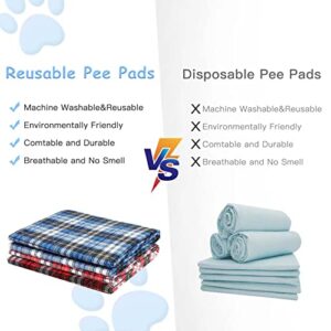 QUEARN Washable Pee Pads for Small Animal,Waterproof Reusable Puppy Potty Training Pads, Anti Slip Whelping Pads Super Absorbent Cage Liners for Ferrets, Hamsters, Rabbits & All Small Animals (SM)