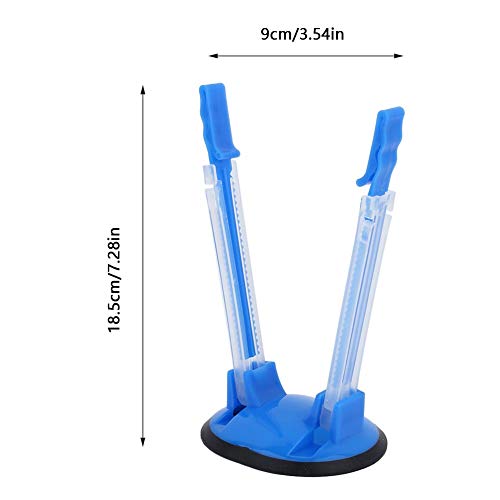 Baggy Rack Stands Storage Bag Opener Holder Adjustable Anti-slip Hands Free Clips for Food Storage Bags Plastic Freezer Bags Bag Holders (Blue)