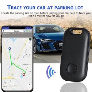 Key Finder Locator with Sound Bluetooth Tracker with Keys Chain and Key Locator for Keys Bags Wallets Pet and More Anti-Lost Device Compatible with Apple Find My Keys App (4 Pack, Black)