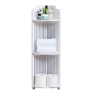 Kings Brand Furniture - Gabriel 3-Tier Corner Bathroom Shelves, Bathroom Storage Organizer, White