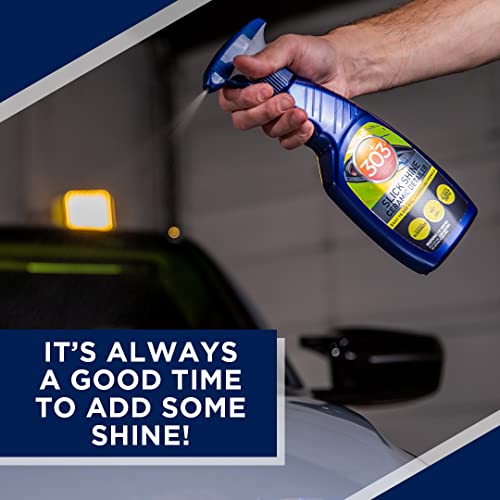 303 (30265 Slick Shine Ceramic Detailer - SiO2 and Carnauba Infused Ceramic Coating - Premium Ceramic Detailing Spray - Increases Shine and Gloss - Works on Paint, Glass, and Wheels - 16Oz