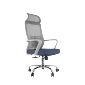 Lifetime Home Ergonomic Office Chair, High Back Desk Chair with Lumbar Support, Upgraded Wheels, Height Adjusting, Swivel Computer Task Rocking Mesh Executive Office Chair (Navy Blue)