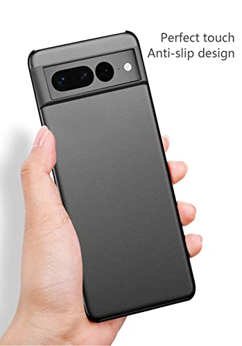 Bastmei Google Pixel 7 Pro 5G Case (2022) - Ultra-Light, Slim Camera Protection Hard PC Cover - Gravel Black