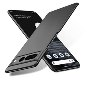 bastmei google pixel 7 pro 5g case (2022) - ultra-light, slim camera protection hard pc cover - gravel black