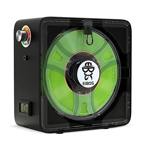 【EIBOS Official】3D Printer Filament Dryer Easdry Box with Fan, Adjustable Temperature, Humidity Control & Spool Holder, Compatible with 1.75mm 2.85mm 3.00mm Nylon, PLA, ABS