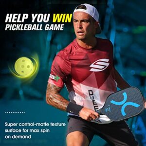 Pickleball Paddle - V5 Graphite Carbon Fiber Face for Spin, Lightweight Paddle, Cushion Comfort Grip with Ergonomic, Honeycomb Core Educes Vibration for More Contro & Power - USA Pickleball Approved