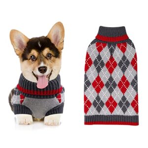 d4dream dog sweaters for small dogs,turtleneck dog sweater,warm dog winter coats for cold weather,medium size pet holiday clothes for dogs