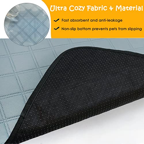 Mooydee 4 Pack Guinea Pig Cage Liners Washable Guinea Pig Bedding Super Absorbent | Waterproof | Non Slip| Reusable Guinea Pig Pee Pads for Small Animals Cages Rabbit Hamster Rat - 48" x 24"