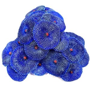 OrgMemory Artificial Coral Plant, Faux Coral Ornaments, Underwater Sea Plants, for Fish Tank Aquarium, Fish Cave Hideout Decoration Landscape (Blue Coral)