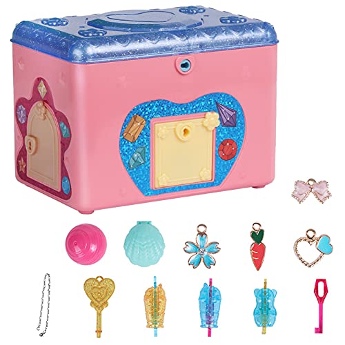 Walbest Toy, Jewelry Box Lovely Large Capacity Plastic Cartoon Treasure Chest for Gift Treasure Box