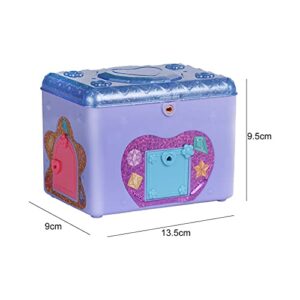 Walbest Toy, Jewelry Box Lovely Large Capacity Plastic Cartoon Treasure Chest for Gift Treasure Box