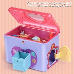 Walbest Toy, Jewelry Box Lovely Large Capacity Plastic Cartoon Treasure Chest for Gift Treasure Box