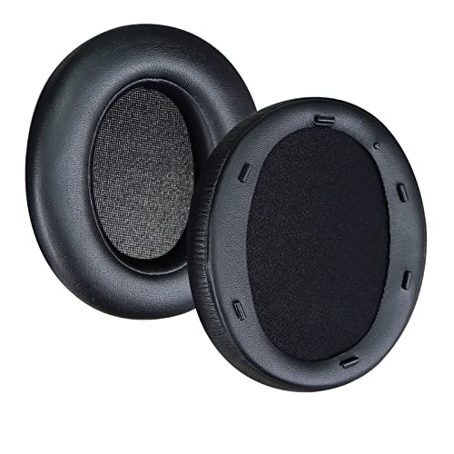 MOLGRIA Protein Leather Ear Pads Cushion, Replacement earpads for Sony WH-XB910 XB910N Extra Bass Noise Cancelling Headphones Earpad Repair(Black)