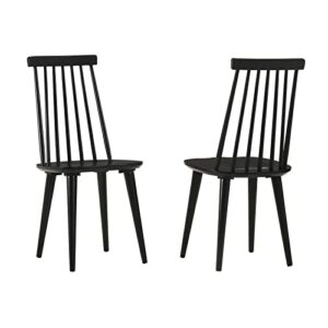 Duhome Dining Chairs Set of 2 Wood, Black Spindle Side Kitchen Room Country Farmhouse Chairs