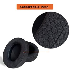 MQDITH Replacement Mesh Fabric Ear Pads Compatible with SteelSeries Arctis Nova Pro Wireless Headset