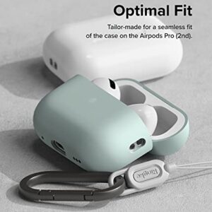 Ringke Silicone Case Compatible with AirPods Pro 2 Case, Slim Lightweight Cover Designed for AirPods Pro 2nd Generation Case - Seafoam