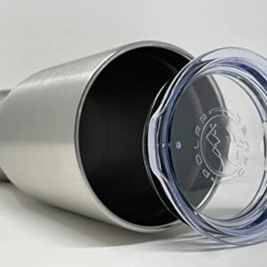 LaserGram 14oz Vacuum Insulated Pilsner Mug, Roller Skater, Personalized Engraving Included (Stainless Steel)