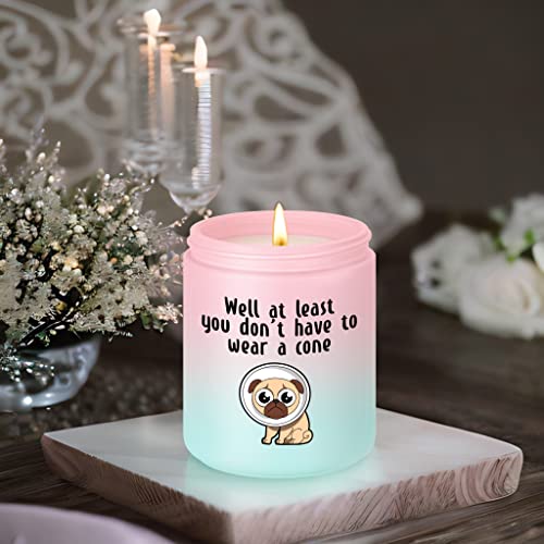 Miracu Scented Candles - Funny Get Well Soon Gifts for Women, Men - Post Surgery Recovery, After Surgery Gifts for English Bulldog Lover, Friends, Him, Her - Cute Comfort Gifts for Patients, Dog Mom