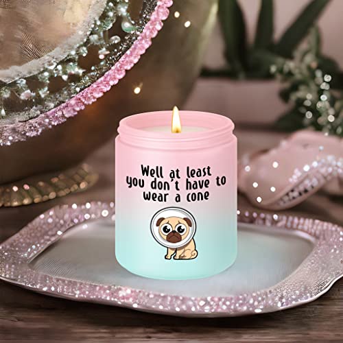 Miracu Scented Candles - Funny Get Well Soon Gifts for Women, Men - Post Surgery Recovery, After Surgery Gifts for English Bulldog Lover, Friends, Him, Her - Cute Comfort Gifts for Patients, Dog Mom