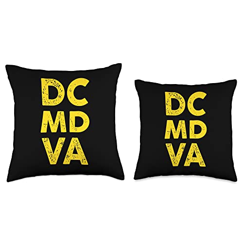 Washington D.C. DMV Native Throw Pillow, 18x18, Multicolor