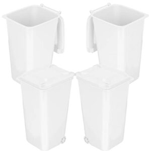 ounona mini curbside trash and recycle can 4pcs desktop organizers pen holder pencil cup mini storage containers for office supplies