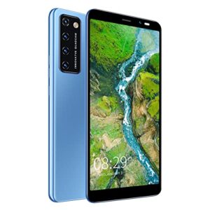 android smart phone, 2022 hd full screen phone smart phone unlocked mobile phone, 5.45-inch unlocked smartphones, dual sim, 512mb rom+4gb ram, 2200mah (blue)
