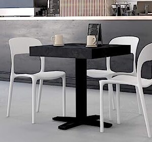 Mobili Fiver, First Bar Table, Concrete Black, Made in Italy