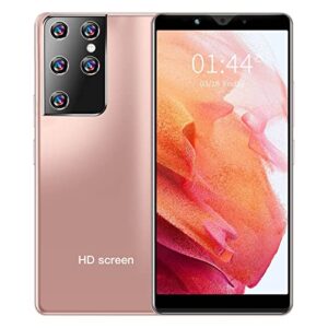 unlocked mobile phones, 6.1 inch ultrathin android smart phone hd full screen phone, dual sim deca-core unlocked smartphones 1+8g ram, 2mp+5mp mobile cell phone, gift for friends (rose gold)