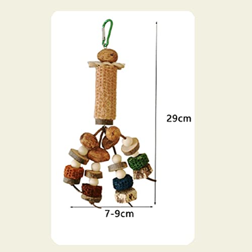 LUOZZY Bird Cage Toy Hanging Parrot Toy Hanging Bird Toy Funny Parakeet Toy Parrot Accessory