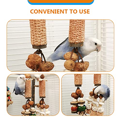 LUOZZY Bird Cage Toy Hanging Parrot Toy Hanging Bird Toy Funny Parakeet Toy Parrot Accessory