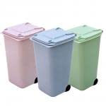 Storage Box Creative Cleaning Storage Garbage Can Small Cleaning Mini Trash Rubbish Bin(Black)